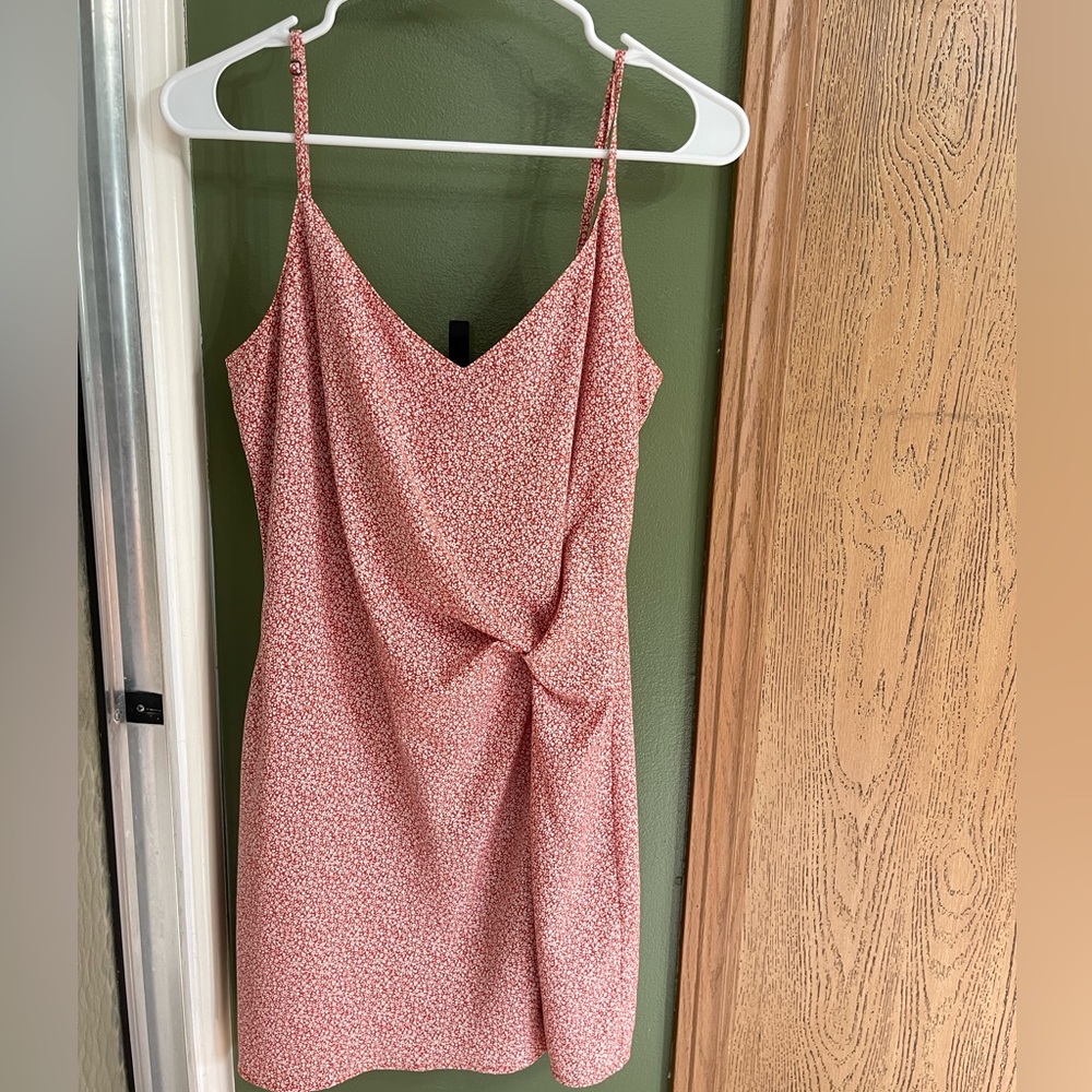 Abercrombie & Fitch Orange and White Dress